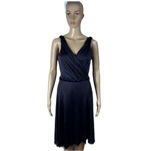 NWT Banana Republic Navy Blue Solid  Sleeveless Dress Size Small